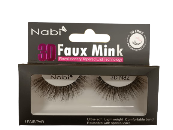 3D N82 - Nabi 3D Faux Mink Eyelash 12PCS/PACK