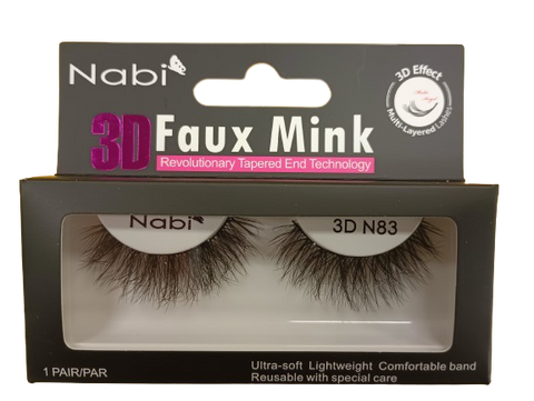 3D N83 - Nabi 3D Faux Mink Eyelash 12PCS/PACK