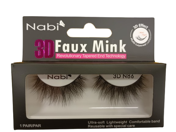 3D N86 - Nabi 3D Faux Mink Eyelash 12PCS/PACK