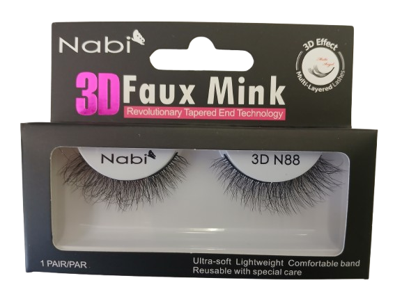 3D N88 - Nabi 3D Faux Mink Eyelash 12PCS/PACK