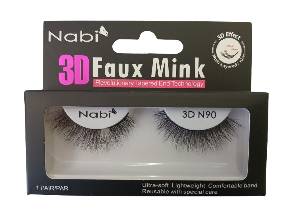 3D N90 - Nabi 3D Faux Mink Eyelash 12PCS/PACK