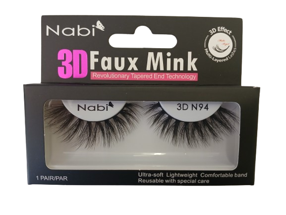 3D N94 - Nabi 3D Faux Mink Eyelash 12PCS/PACK