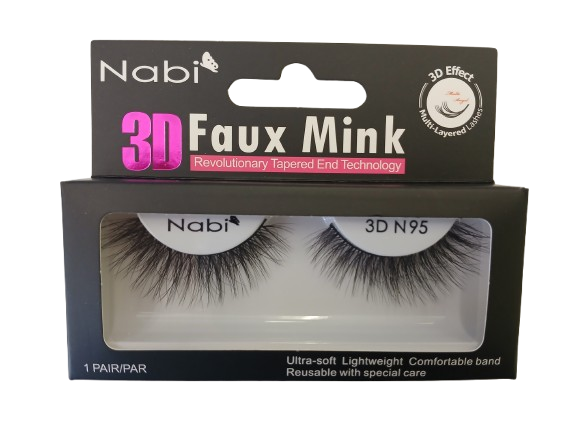 3D N95 - Nabi 3D Faux Mink Eyelash 12PCS/PACK
