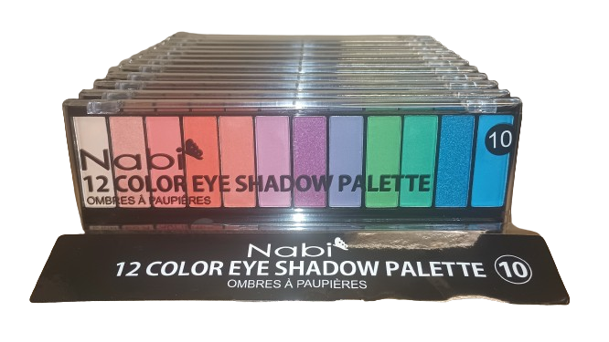 A502(10) - 12COLOR EYESHADOW PALETTE 12PCS DISPLAY SET