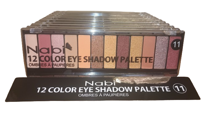 A502(11) - 12COLOR EYESHADOW PALETTE 12PCS DISPLAY SET