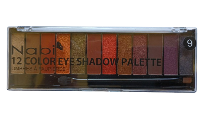 A502(09) - 12COLOR EYESHADOW PALETTE 12PCS DISPLAY SET