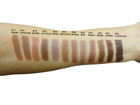 APS12B-Nabi 12 Pieces, 12 Colors Retractable Lip Liner Pencil (BROWN TONE , 5)