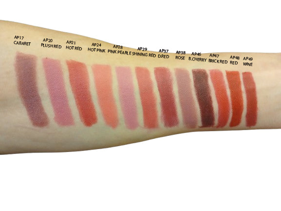 APS12R-Nabi 12 Pieces, 12 Colors Retractable Lip Liner Pencil (RED TONE , 5)