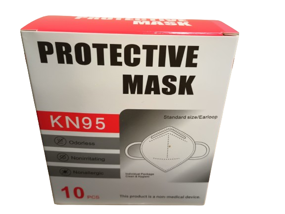 C-502: KN95 BLACK/WHAT FACE MASK 10PCS/PACK