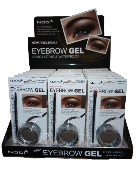 EG 05 - Gel Eyebrow Medium Brown 24Pcs Set