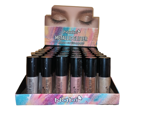 MGLE-48 METALLIC GLITTER LIQUID EYESHADOW 48 PCS/SET