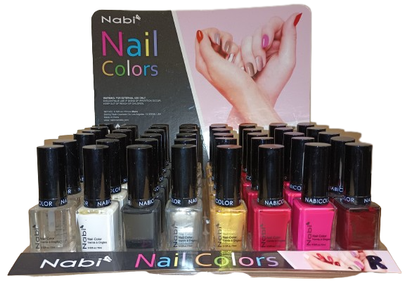 N48R-R 48 PCS NABI 5 NAIL POLISH SET R