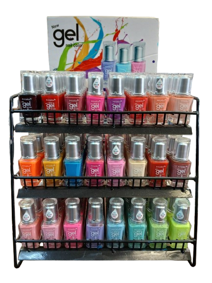 NGD-24B New Gel Nail Polish 24 Color 144pc Display Set B