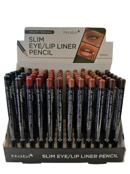 SEL-72M SLIM EYE/LIP LINER PENCIL 72 PCS SET (MIXED)