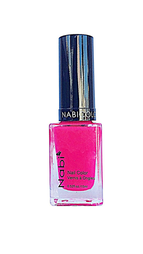 NP105 - Nabi 5 Nail Polish Neon Hot Pink 12Pcs/Pack