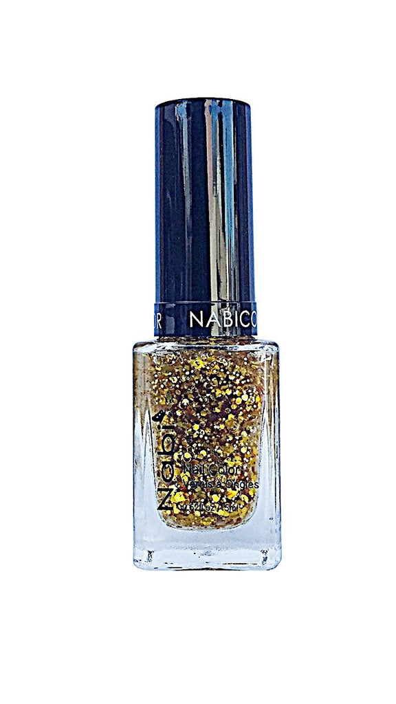 NP110 - Nabi 5 Nail Polish Gold Big Ball 12Pcs/Pack