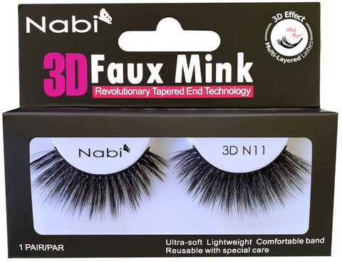 3D N11 - Nabi 3D Faux Mink Eyelash 12PCS/PACK