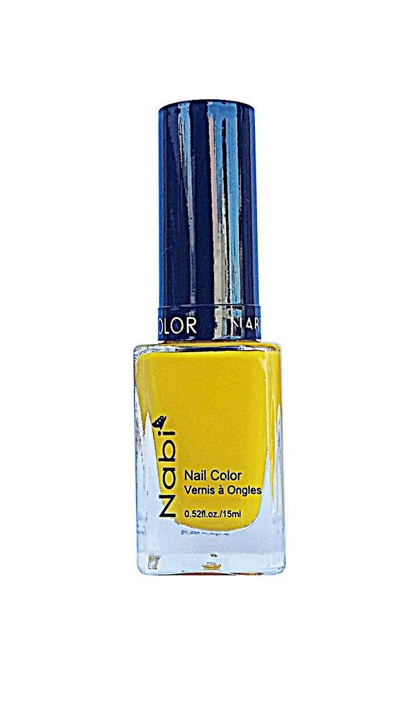 NP122 - Nabi 5 Nail Polish Neon Yellow 12Pcs/Pack