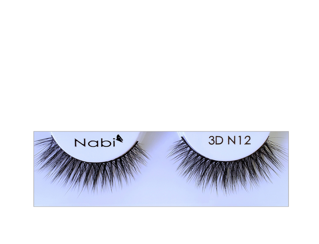 3D N12 - Nabi 3D Faux Mink Eyelash 12PCS/PACK
