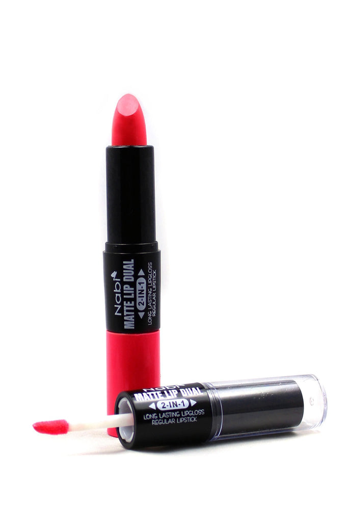 MDL13 - 2 in 1 Matte Lip Plush Red 12Pcs/Pack