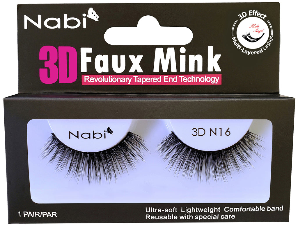 3D N16 - Nabi 3D Faux Mink Eyelash 12PCS/PACK