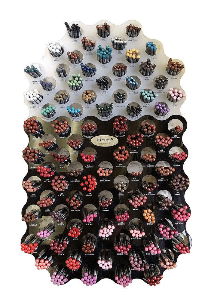 SPD90 - 90 Color 5 1/2" Eye & Lipliner Pencil 1080pcs Display Set