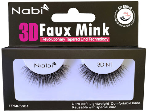 3D N1 - Nabi 3D Faux Mink Eyelash 12PCS/PACK