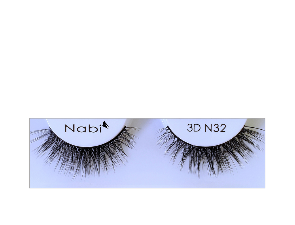 3D N32 - Nabi 3D Faux Mink Eyelash 12PCS/PACK