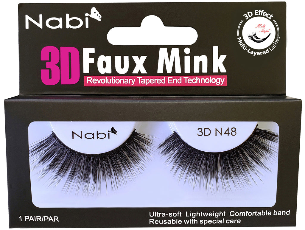 3D N48 - Nabi 3D Faux Mink Eyelash 12PCS/PACK