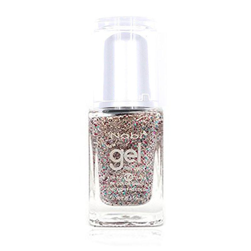 NG83 - New Gel Nail Polish New Silver Glitter 12Pcs/Pack