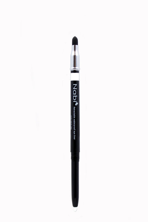 PE05 - Retractable Auto Eye Pencil with Sponge White 12Pcs/Pack