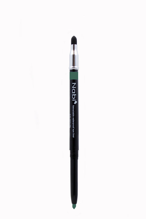 PE10 - Retractable Auto Eye Pencil with Sponge Lime 12Pcs/Pack
