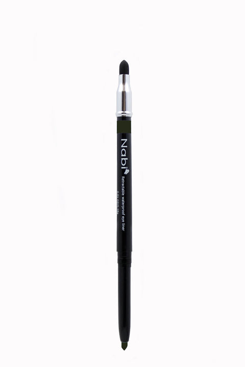 PE12 - Retractable Auto Eye Pencil with Sponge Charcoal 12Pcs/Pack