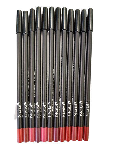 LPD-12 Nabi 12 Pieces, 12 Colors Lip Liner Assorted Color set -12pcs/set