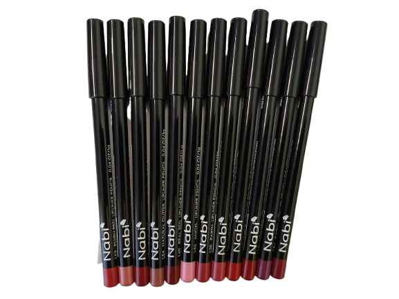 Nabi 12 Pieces, 12 Colors Lip Liner Assorted set D-12pcs/set