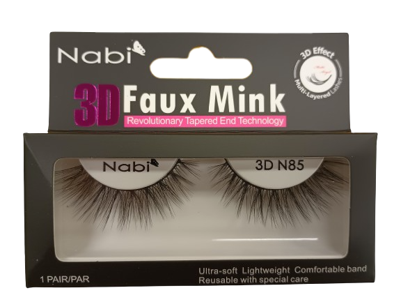 3D N85 - Nabi 3D Faux Mink Eyelash 12PCS/PACK