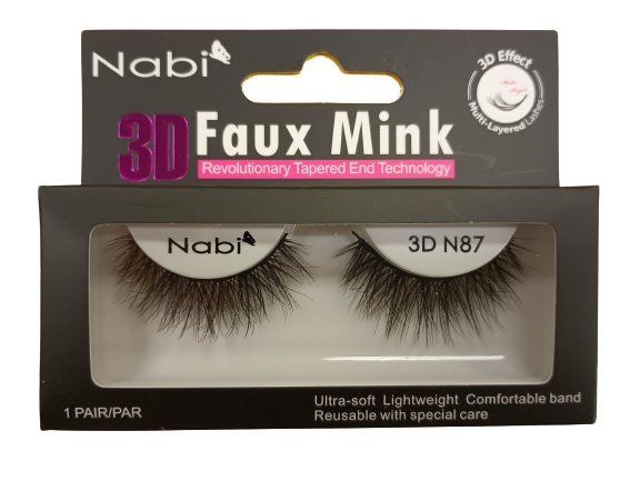 3D N87 - Nabi 3D Faux Mink Eyelash 12PCS/PACK