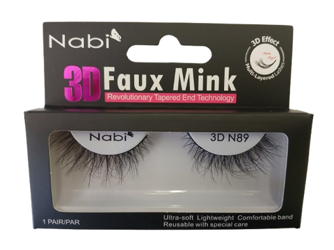 3D N89 - Nabi 3D Faux Mink Eyelash 12PCS/PACK