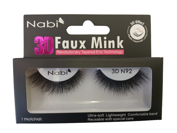 3D N92 - Nabi 3D Faux Mink Eyelash 12PCS/PACK