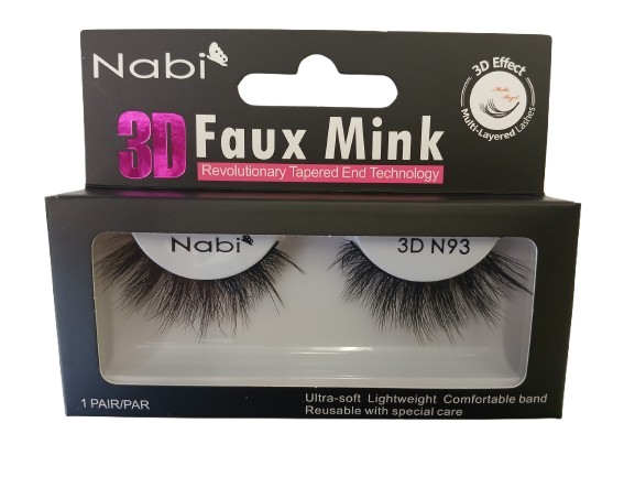 3D N93 - Nabi 3D Faux Mink Eyelash 12PCS/PACK