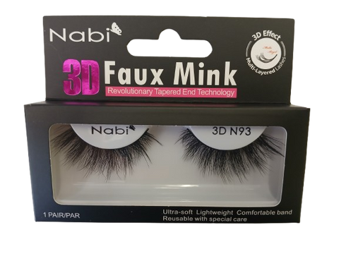 3D N93 - Nabi 3D Faux Mink Eyelash 12PCS/PACK