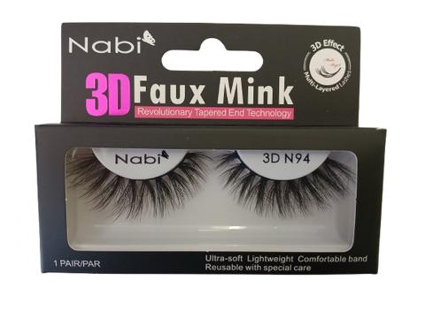 3D N94 - Nabi 3D Faux Mink Eyelash 12PCS/PACK