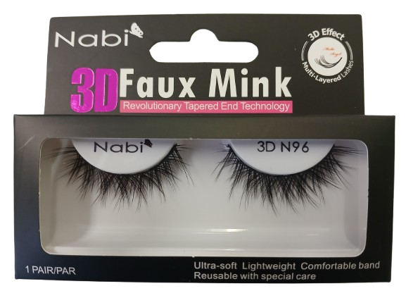 3D N96 - Nabi 3D Faux Mink Eyelash 12PCS/PACK