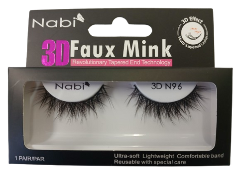 3D N96 - Nabi 3D Faux Mink Eyelash 12PCS/PACK