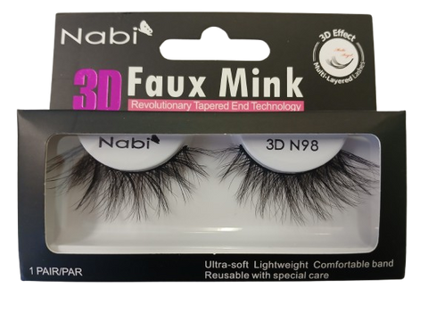 3D N98 - Nabi 3D Faux Mink Eyelash 12PCS/PACK