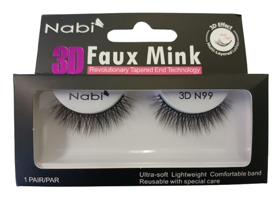 3D N99 - Nabi 3D Faux Mink Eyelash 12PCS/PACK