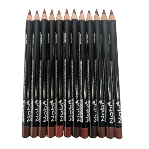 Nabi 12 Pieces, 12 Colors Lip Liner Assorted set B-12pcs/set