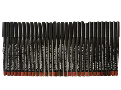 Nabi 30 Pieces, 30 Colors Lip Liner Assorted set E 30 pcs/set (Brown Tone)