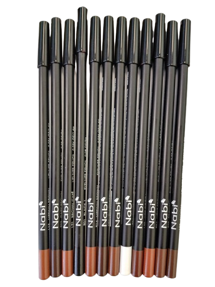ELP-12 Nabi 12 Pieces, 12 Colors Eye & Lip Liner Assorted Color Set -12pcs/set