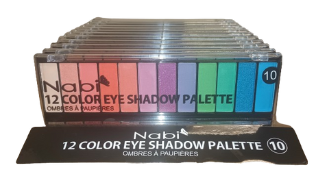 A502(10) - 12COLOR EYESHADOW PALETTE 12PCS DISPLAY SET